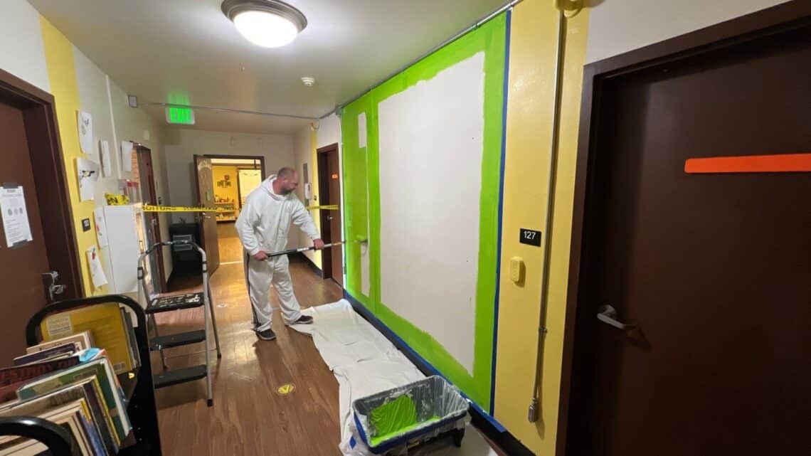 Painting an interior wall in Seattle